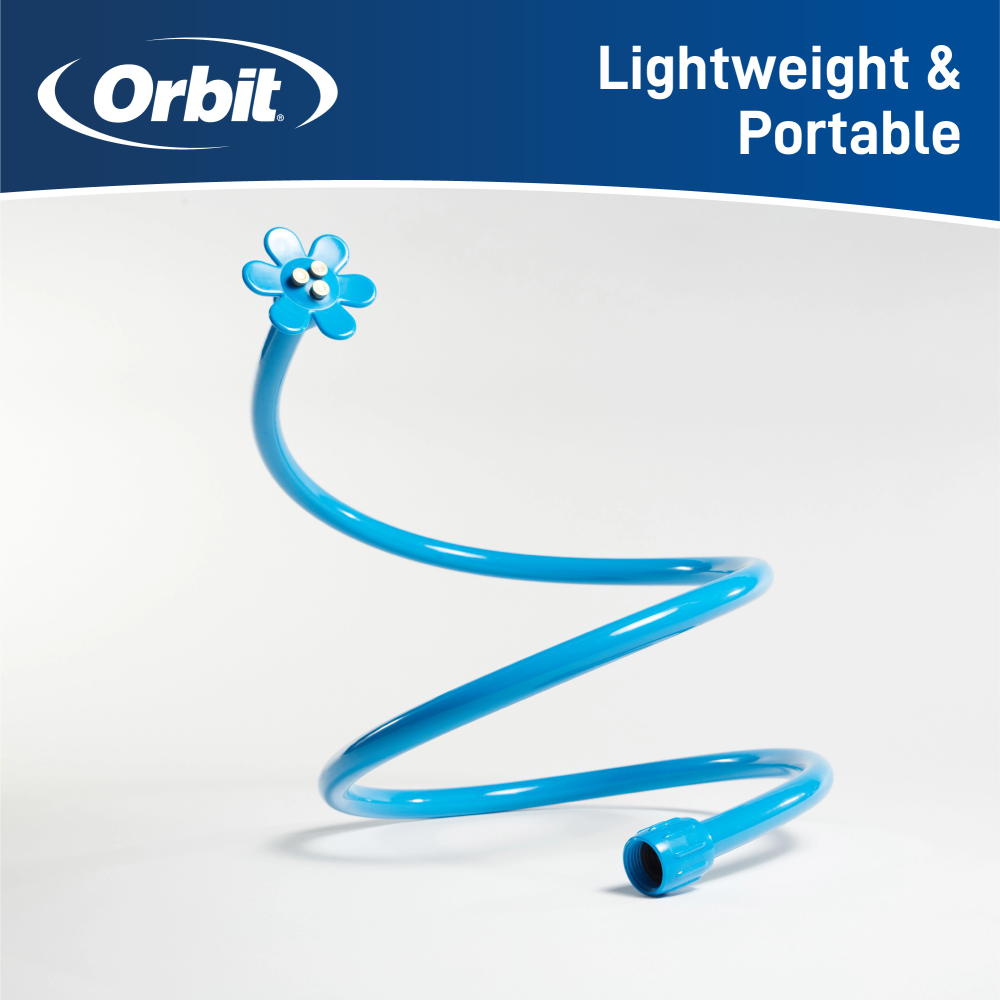 Lightweight and portable flex cobra personal mist cooling sprayer in blue. 