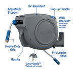100 ft x 5/8 in Auto-Retractable Garden Hose Reel 28263