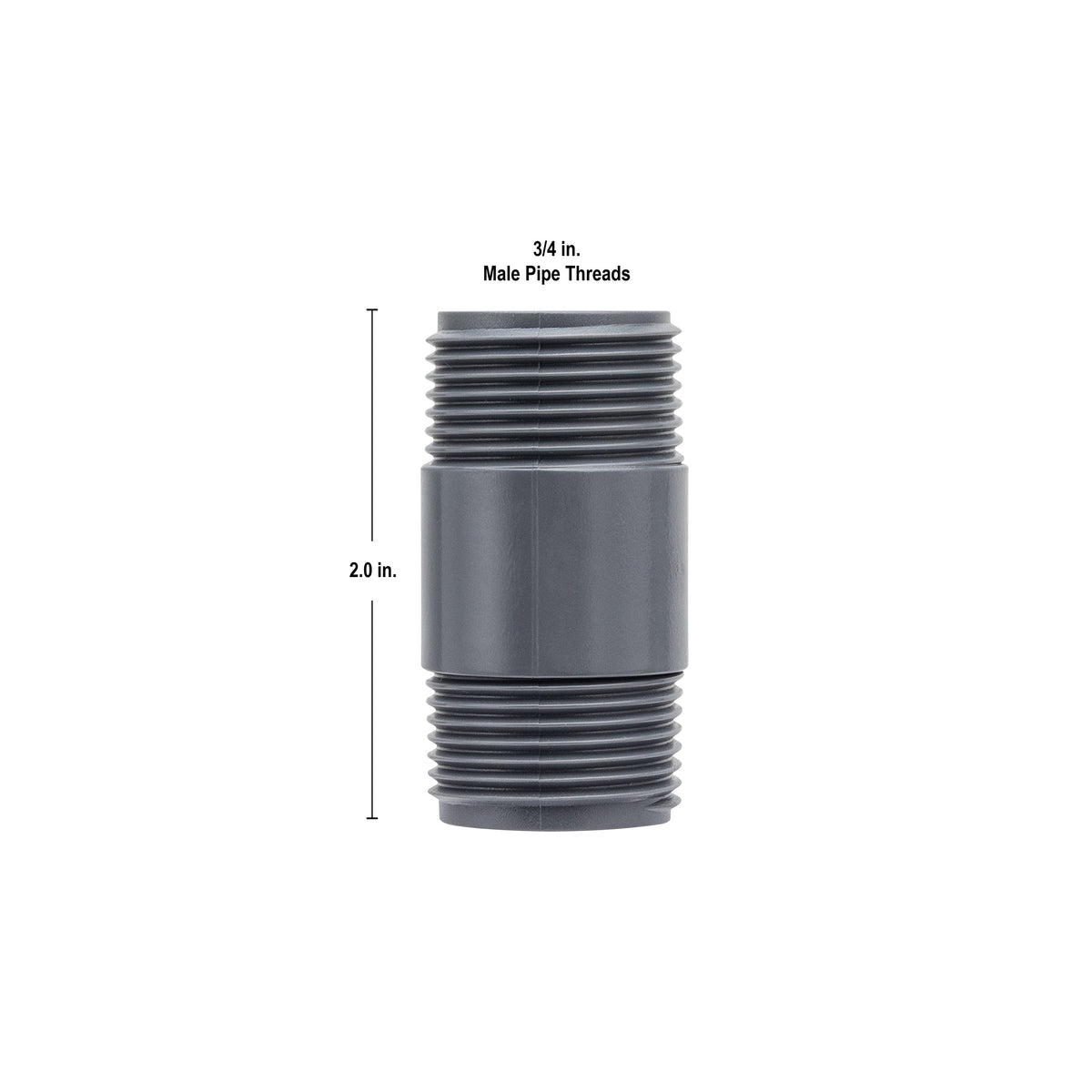 3/4" MPT x 2" PVC Sprinkler Riser | 38097