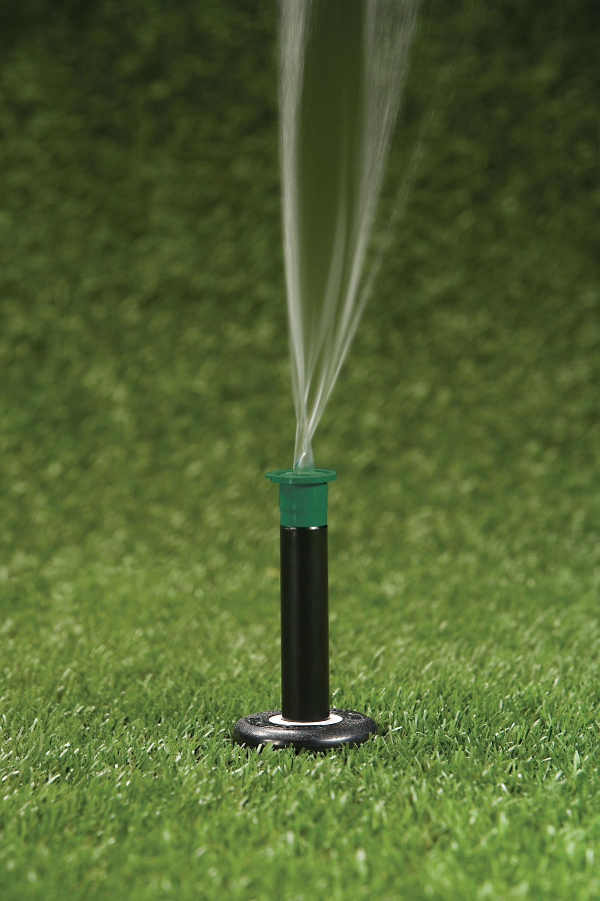 Flushing out line using flush cap. 