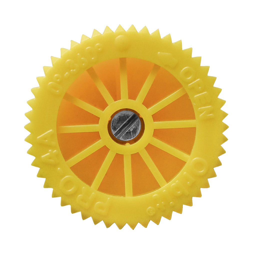 Top view of nozzle. 4 FT. Adjustable Pattern Spray Nozzle. Model number 91345. 