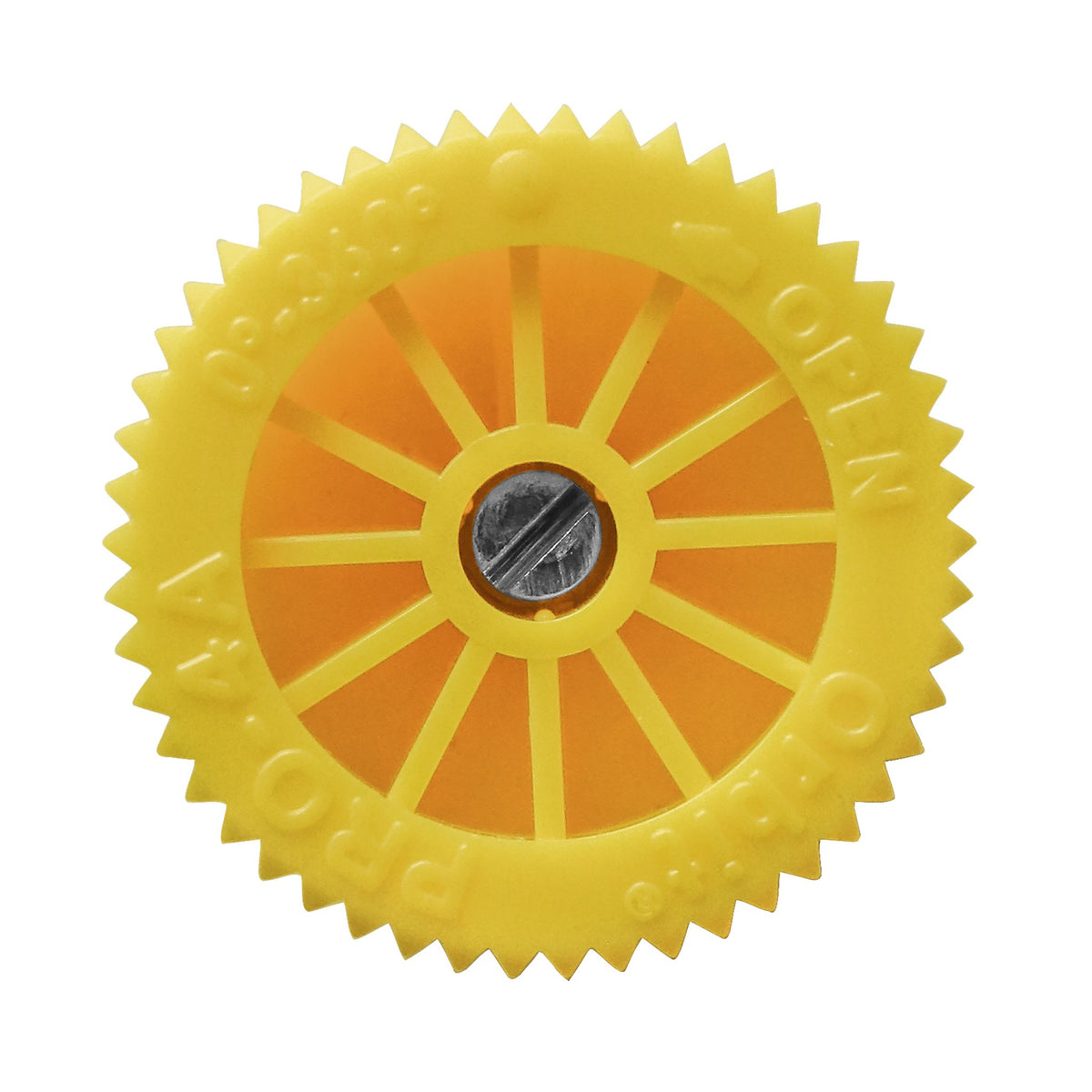 Top view of nozzle. 4 FT. Adjustable Pattern Spray Nozzle. Model number 91345. 