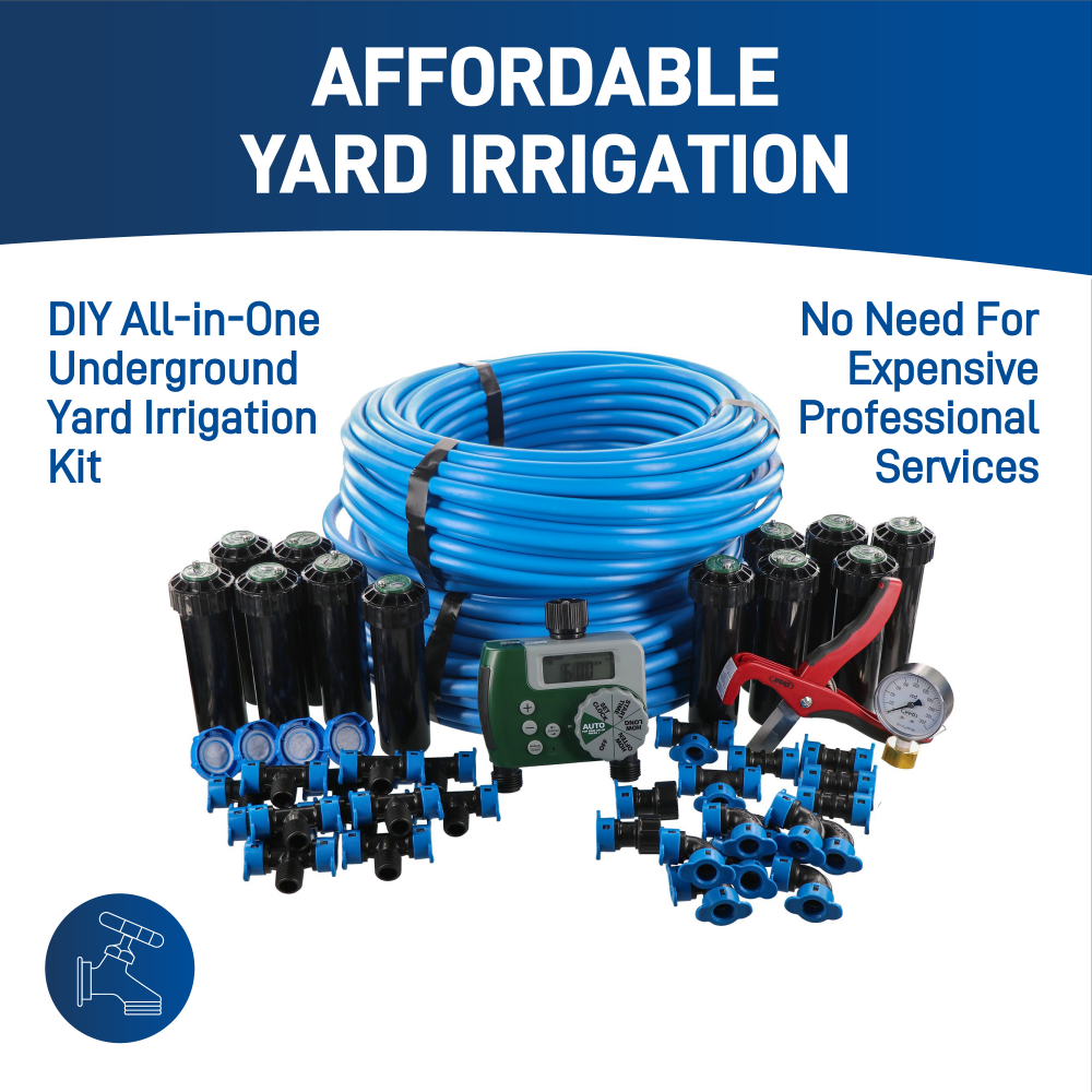 Blu-Lock two zone all-in-one sprinkler kit.