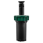 Professional grade pop-up spray body with extended 2-inch riser stem.