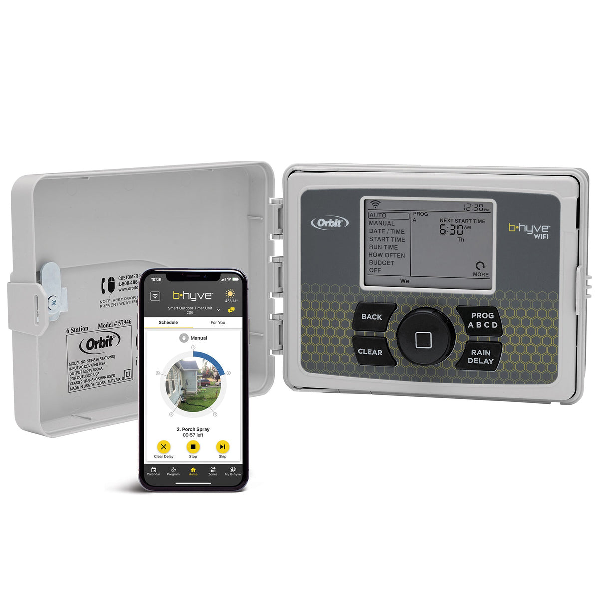 B-hyve Smart 6-Zone Indoor/Outdoor Sprinkler Controller Wi-Fi & Bluetooth | 91946