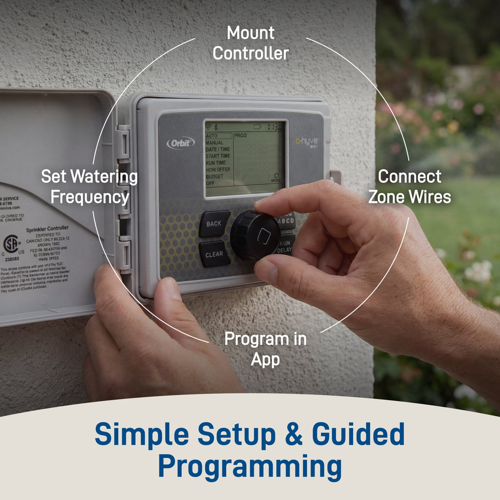 B-hyve Smart 6-Zone Indoor/Outdoor Sprinkler Controller Wi-Fi & Bluetooth | 91946