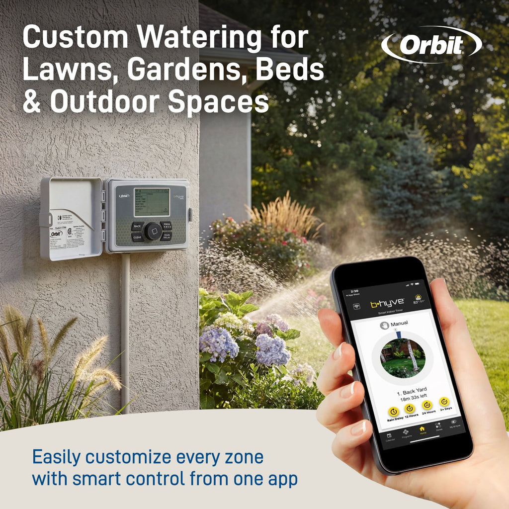 B-hyve Smart 6-Zone Indoor/Outdoor Sprinkler Controller Wi-Fi & Bluetooth | 91946