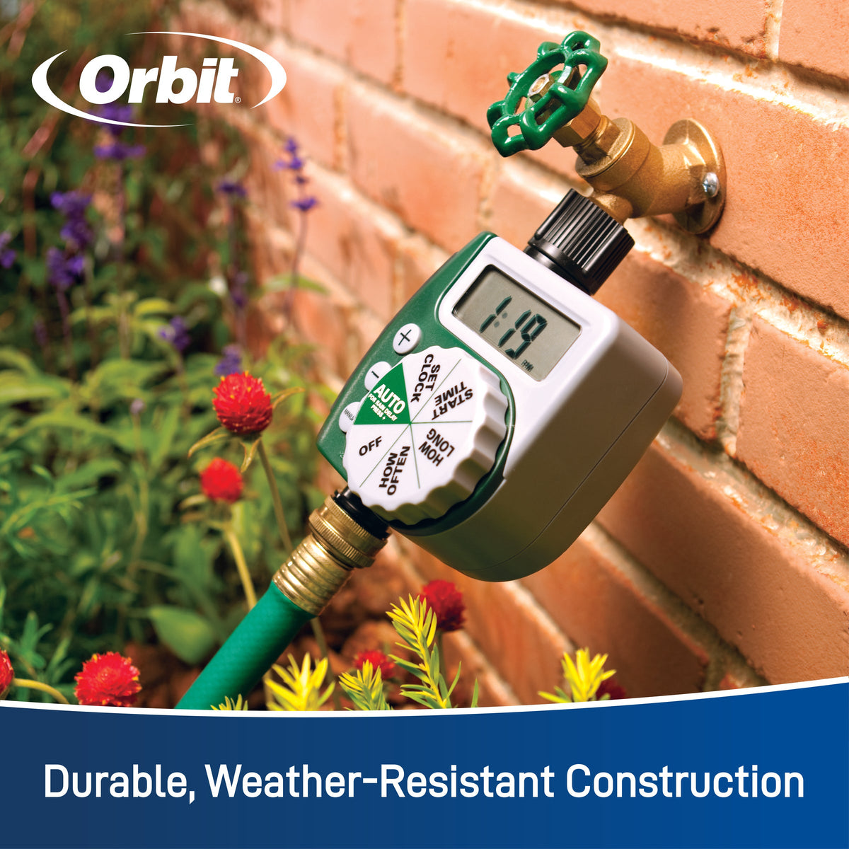 1 Outlet Programmable Hose Faucet Timer | Online Packaging| 62061