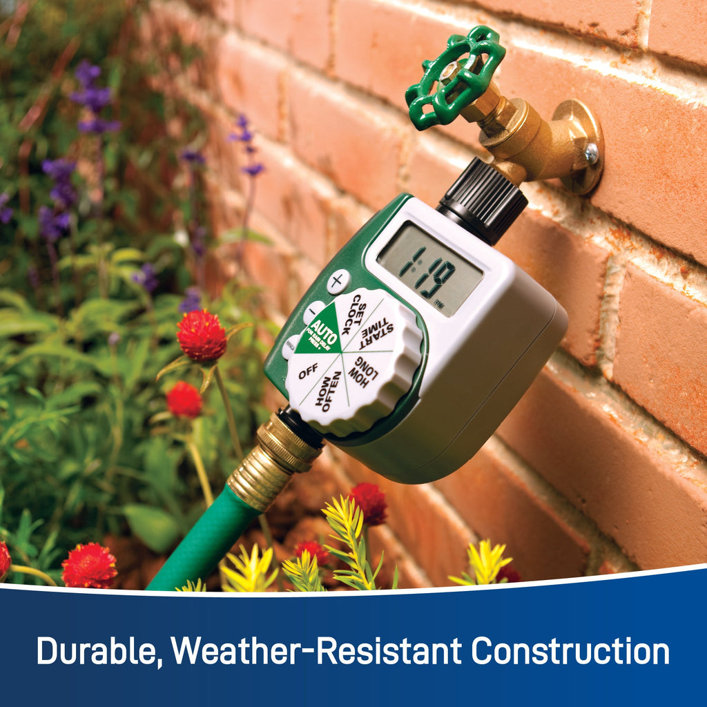 1 Outlet Programmable Hose Faucet Timer | Online Packaging| 62061