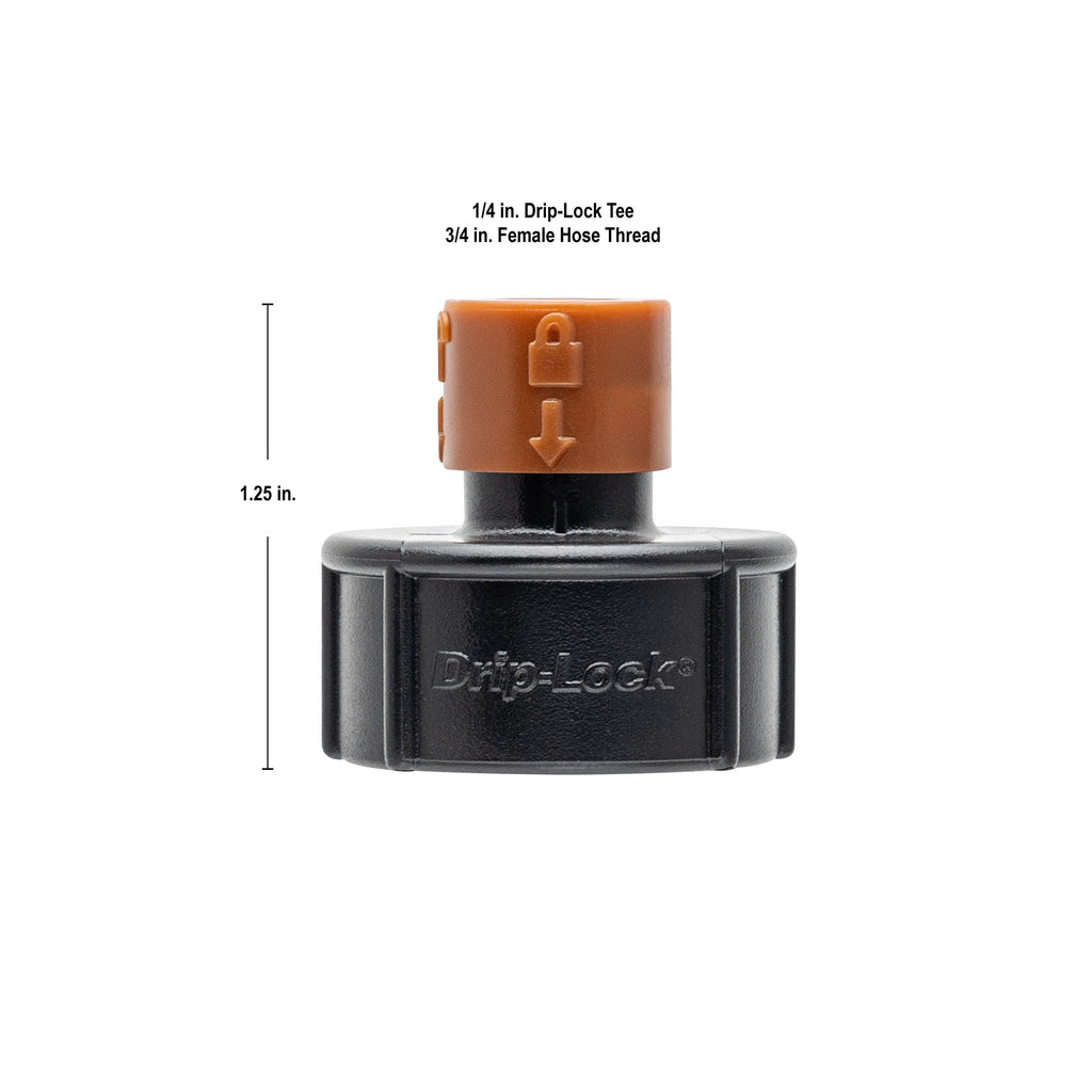 3/4" Faucet FHT x 1/4" Drip-Lock Adapter 67043