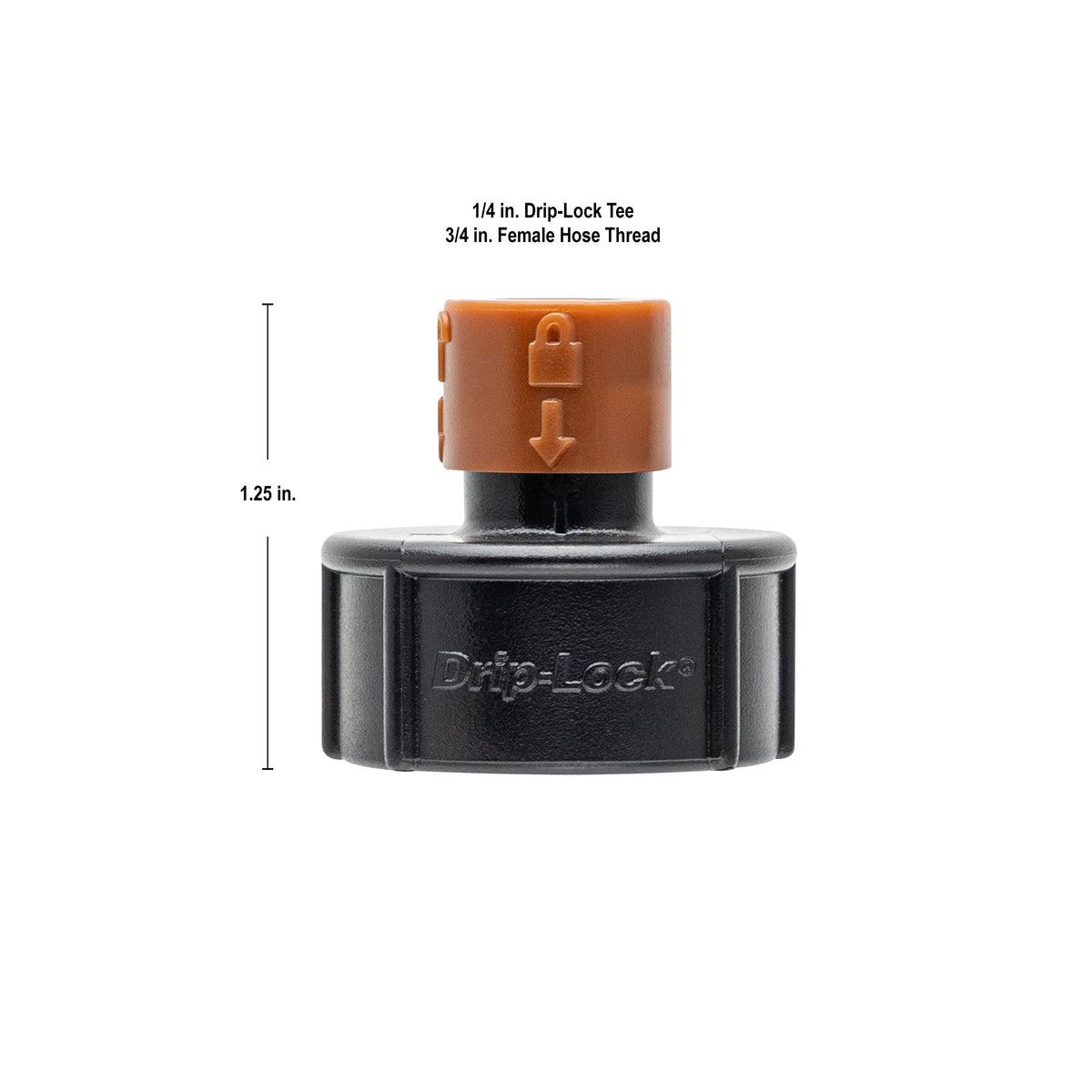 Adaptateur 3/4" FHT Robinet x 1/4" Drip-Lock 67043