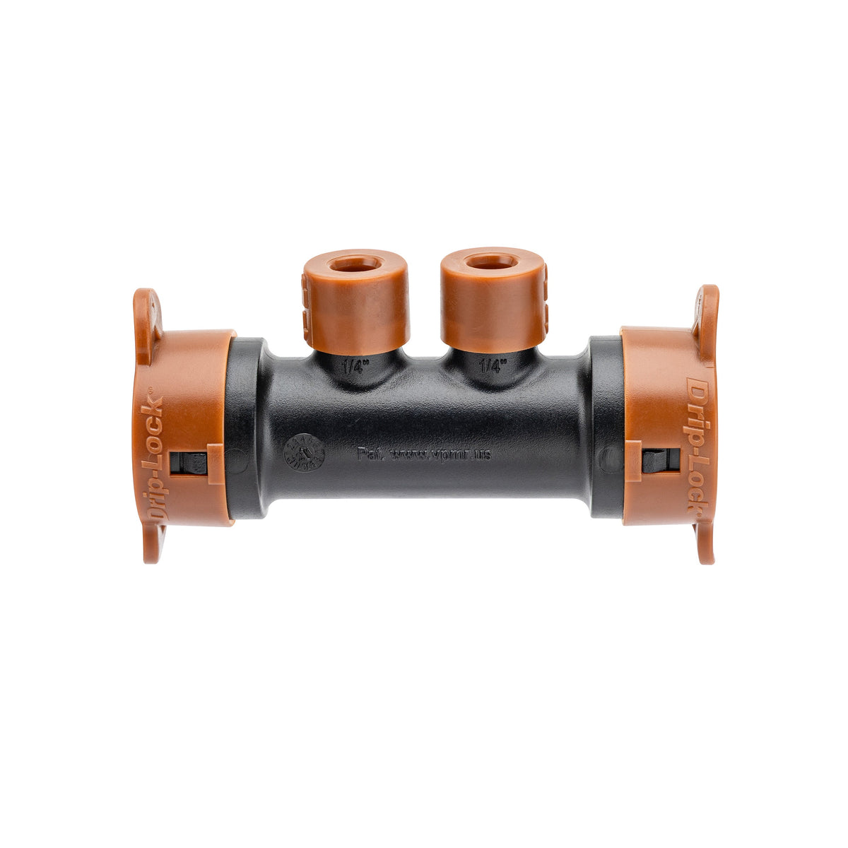 Collecteur d'irrigation goutte à goutte 2 orifices Drip-Lock 1/2" x 1/4" 67046