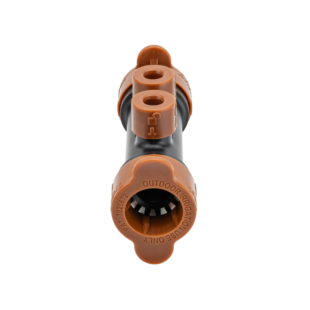 Collecteur d'irrigation goutte à goutte 2 orifices Drip-Lock 1/2" x 1/4" 67046
