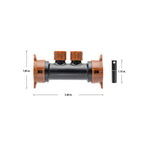 Collecteur d'irrigation goutte à goutte 2 orifices Drip-Lock 1/2" x 1/4" 67046