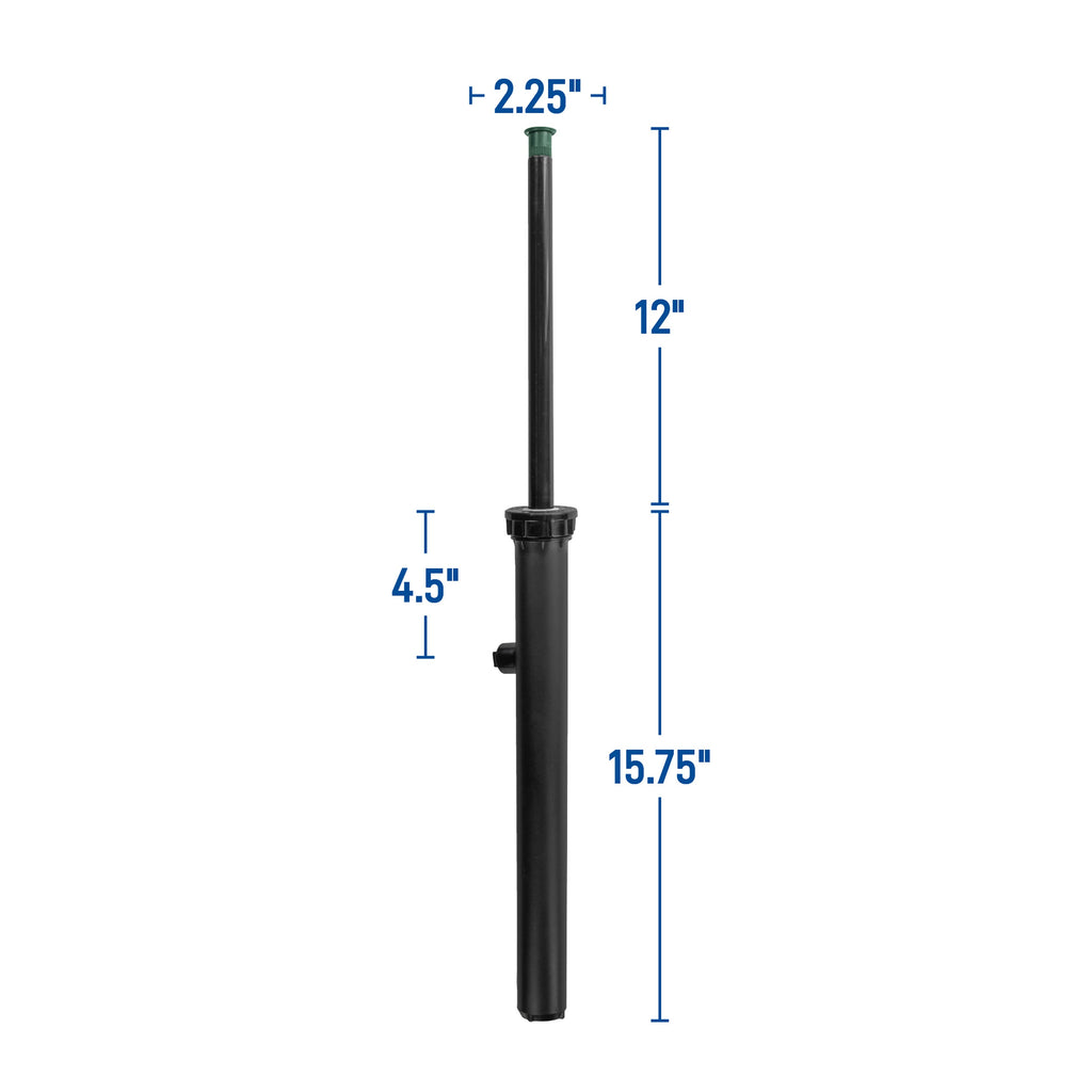 12"400 Series Spray Head w/15' Brass Adj Nozzle