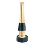 Orbit five inch pro series adjustable brass nozzle with black comfort grips.