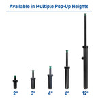 Professional Pressure-Regulating Spray Heads with Flush Caps