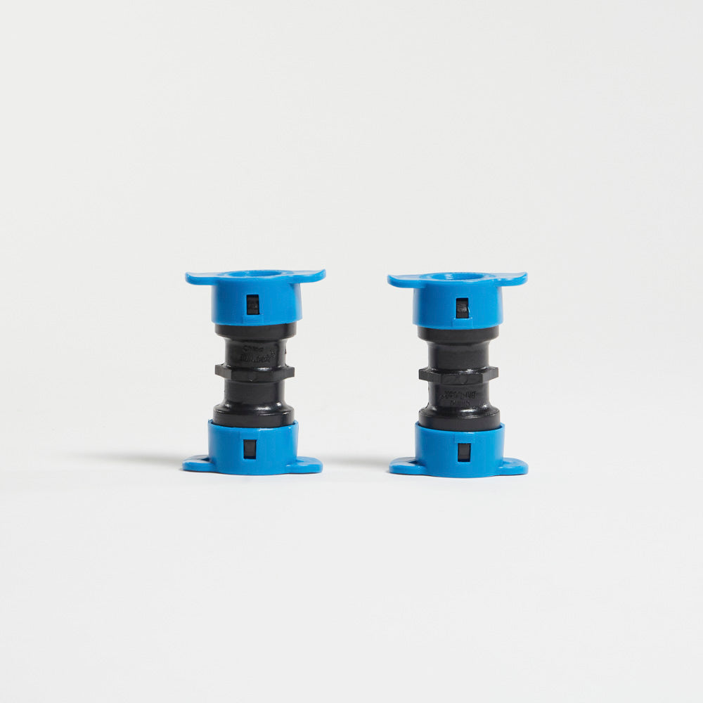 Two Blu-lock couplings. 