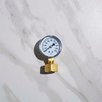 A 200 pound pressure gauge. 