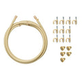 20050 - Includes: (10 ft.) Preassembled 3/8 in. Flexible Tubing, (5) Brass and Stainless Steel Mist Nozzles, (10) Mounting Clips
