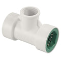 Té en PVC-Lock à filetage femelle 3/4" x 1/2"