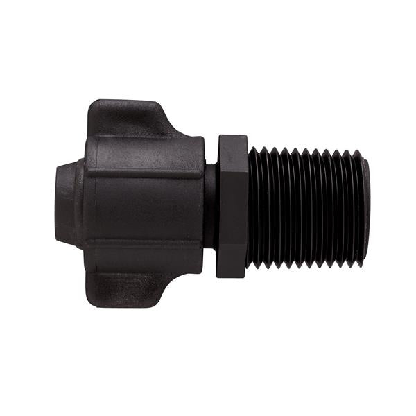 Adaptateur universel pour tuyau d'irrigation goutte-à-goutte, filetage mâle 1/2 po x 1/2 po