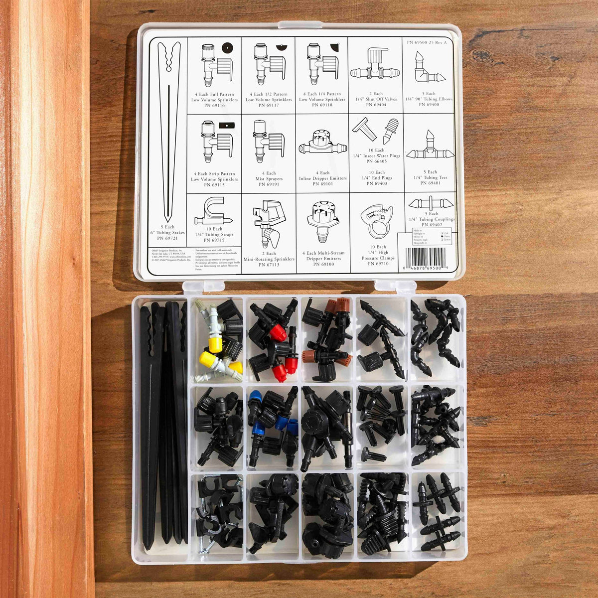 Kit de raccords pour tuyau goutte-à-goutte de 92 pièces